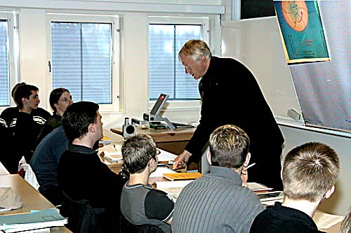 A class at the Kiruna Space Campus
