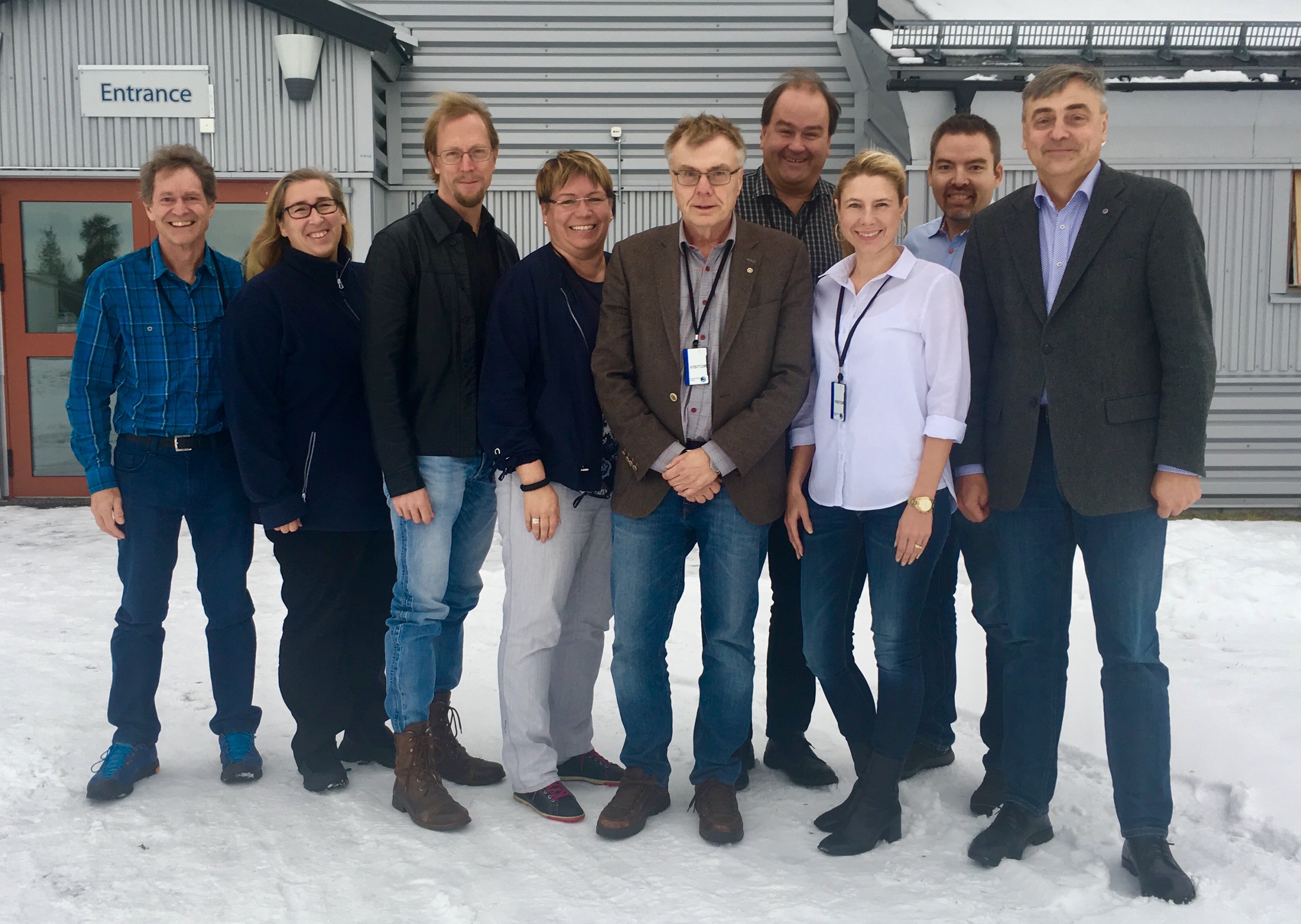 IRF's executive in October 2018, from left: Rick McGregor, Ella Carlsson Sjöberg, Hans Nilsson, Anna-Karin Ukonsaari, Mats André, Urban Brändström, Cecilia Flemström, Johan Kero, Stas Barabash. (Photo: Maria Wästle, IRF)