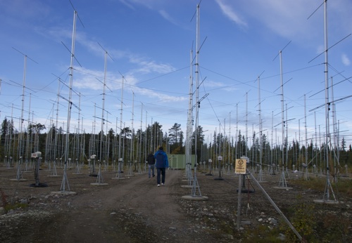 The ESRAD radar at Esrange (photo: SSC and Sheila Kirkwood) 